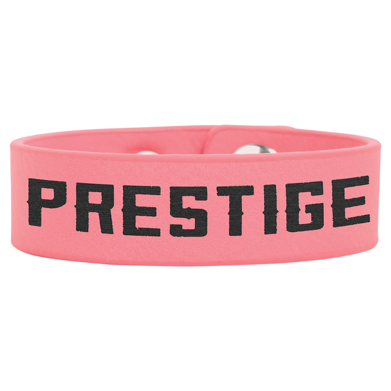 8 1/2" x 3/4" Pink Leatherette Cuff Bracelet