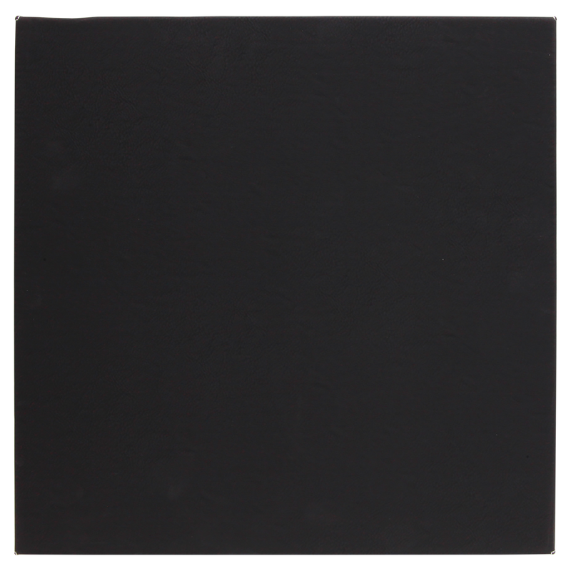 14" x 14" Black & Gold Leatherette Wall Decor/Signage with Sawtooth Hanger