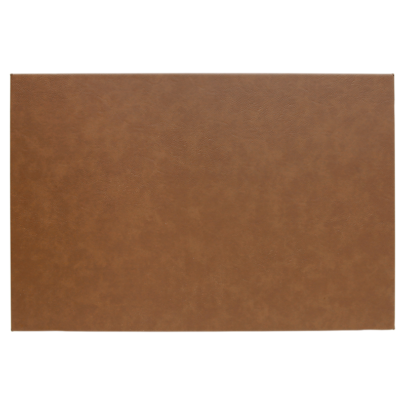 12" x 18" Dark Brown Leatherette Wall Decor/Signage with Sawtooth Hanger