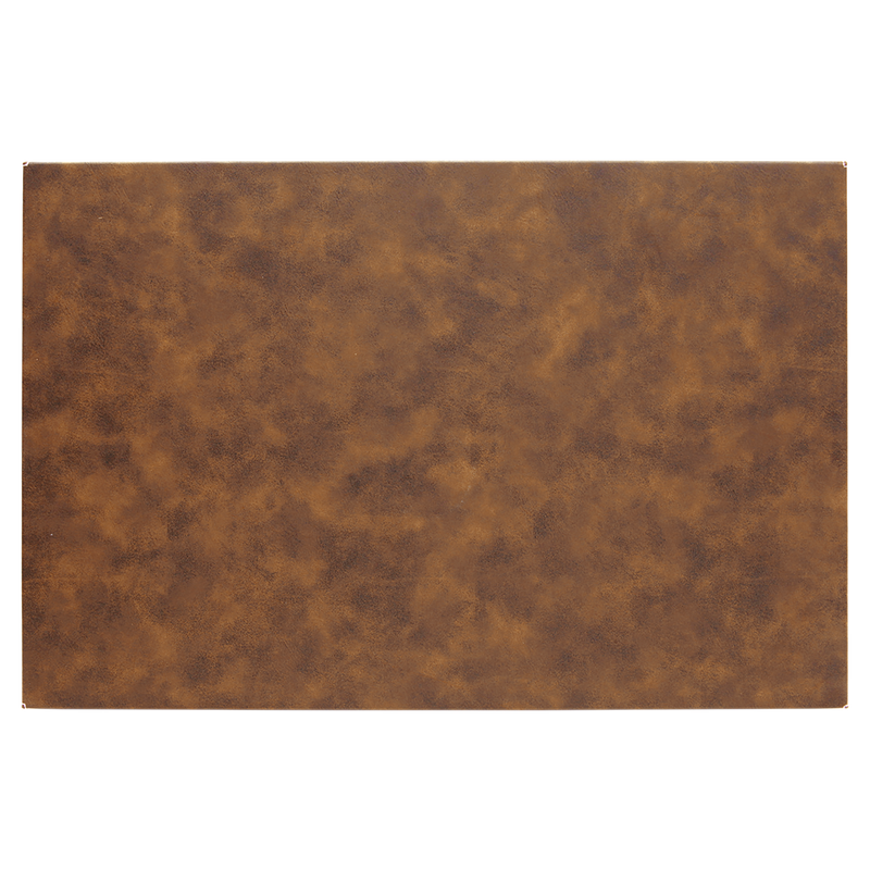 12" x 18" Rustic & Silver Leatherette Wall Decor/Signage with Sawtooth Hanger