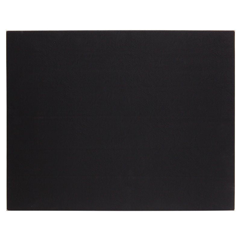 16" x 20" Black & Gold Leatherette Wall Decor/Signage with Sawtooth Hanger