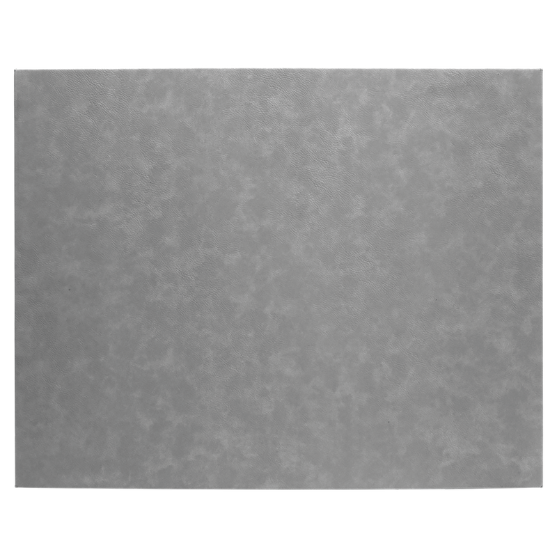 16" x 20" Gray Leatherette Wall Decor/Signage with Sawtooth Hanger