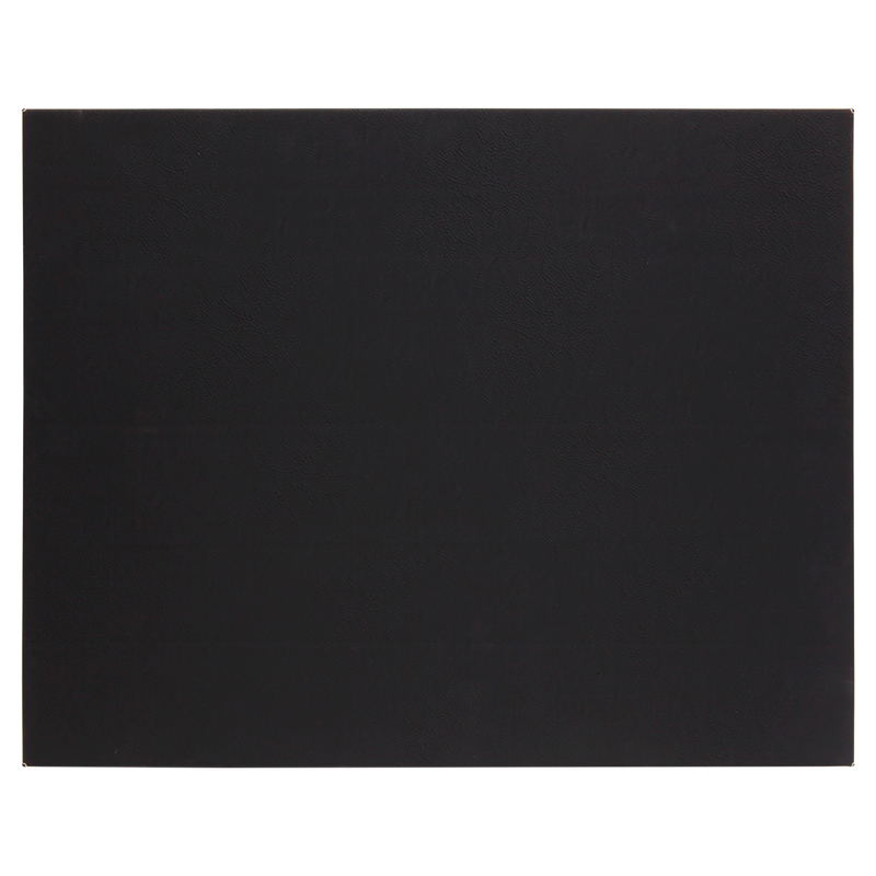 16" x 20" Black & Silver Leatherette Wall Decor/Signage with Sawtooth Hanger