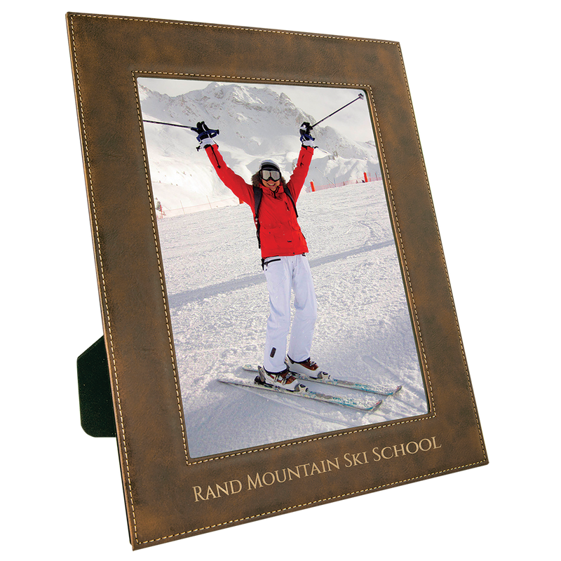 8" x 10" Rustic & Gold Leatherette Photo Frame