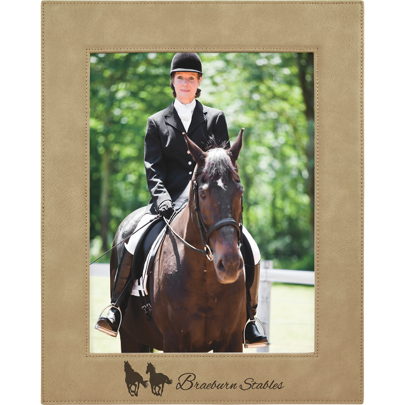 8" x 10" Light Brown Leatherette Photo Frame