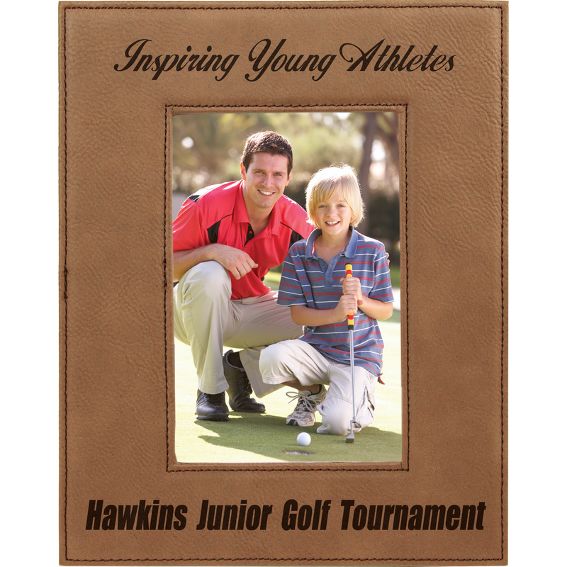 4" x 6" Dark Brown Leatherette Photo Frame