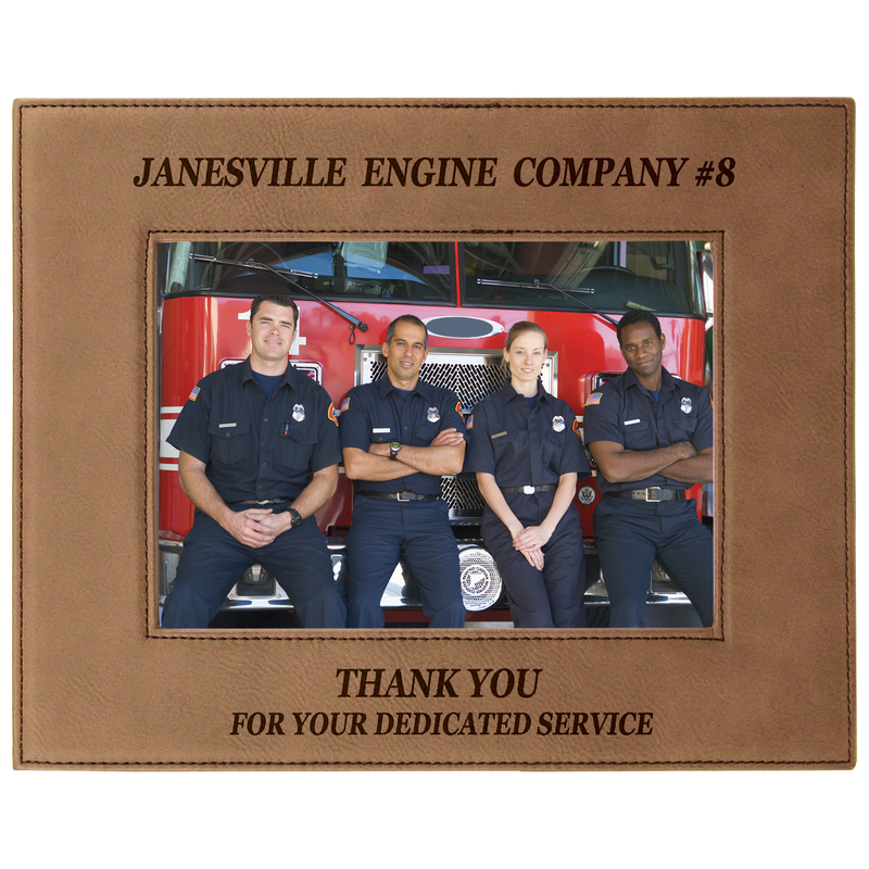 5" x 7" Dark Brown Leatherette Photo Frame