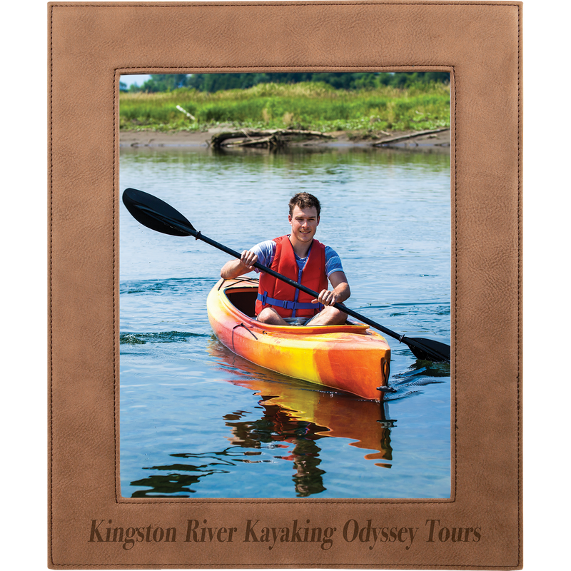 8" x 10" Dark Brown Leatherette Photo Frame