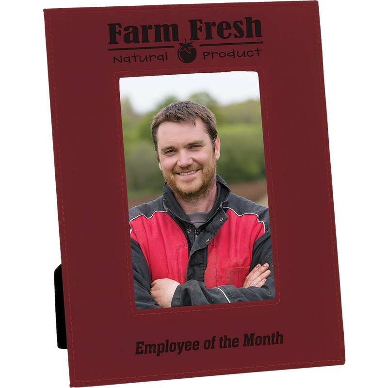 4" x 6" Rose Leatherette Photo Frame