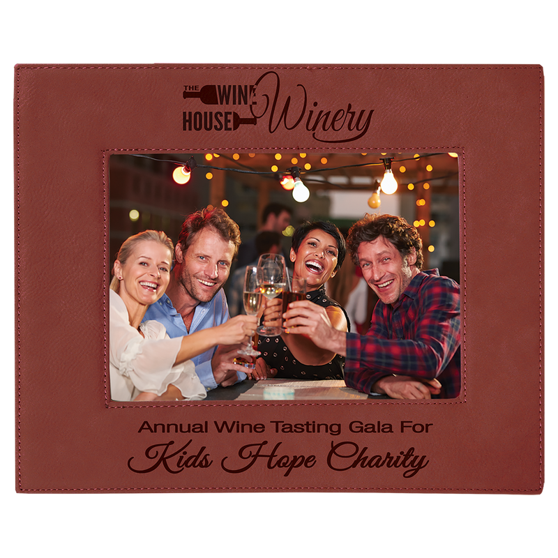 5" x 7" Rose Leatherette Photo Frame