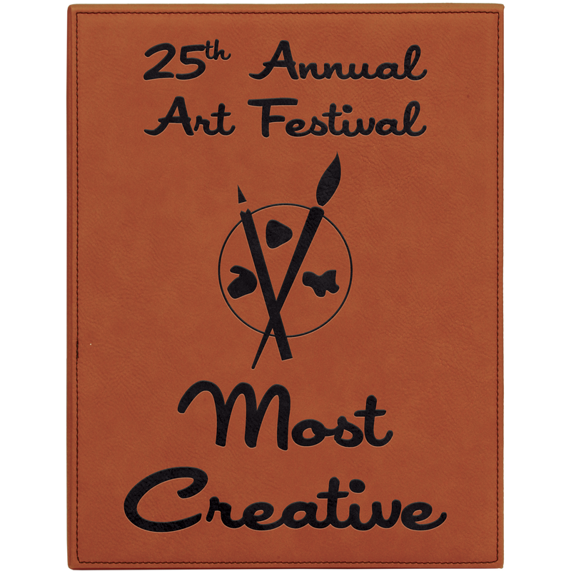 10 1/2" x 13" Rawhide Leatherette Plaque