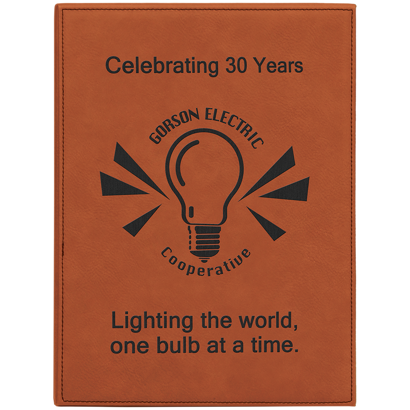 9" x 12" Rawhide Leatherette Plaque