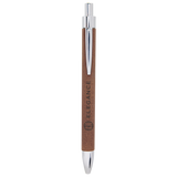 Dark Brown Leatherette Pen with Black Ink