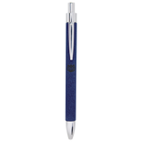Blue Leatherette Pen with Black Ink