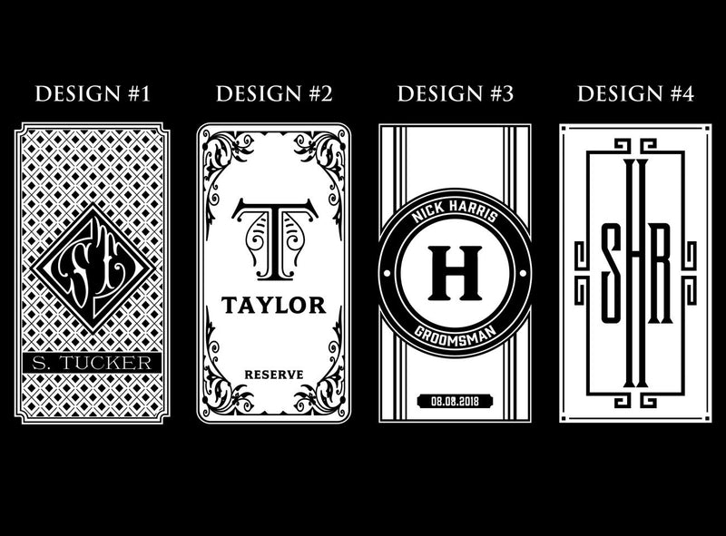 2 Side Engraved Whiskey Decanter