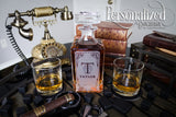 2 Side Engraved Whiskey Decanter