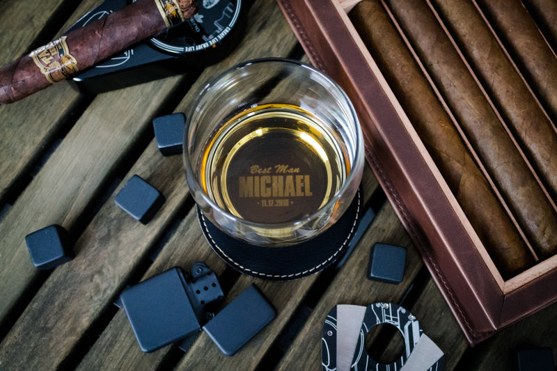 Engraved Whiskey Glass