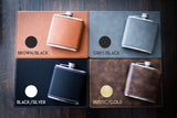 Personalized Leather flask