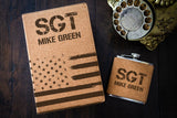 Personalized Flask Set - Military Gift