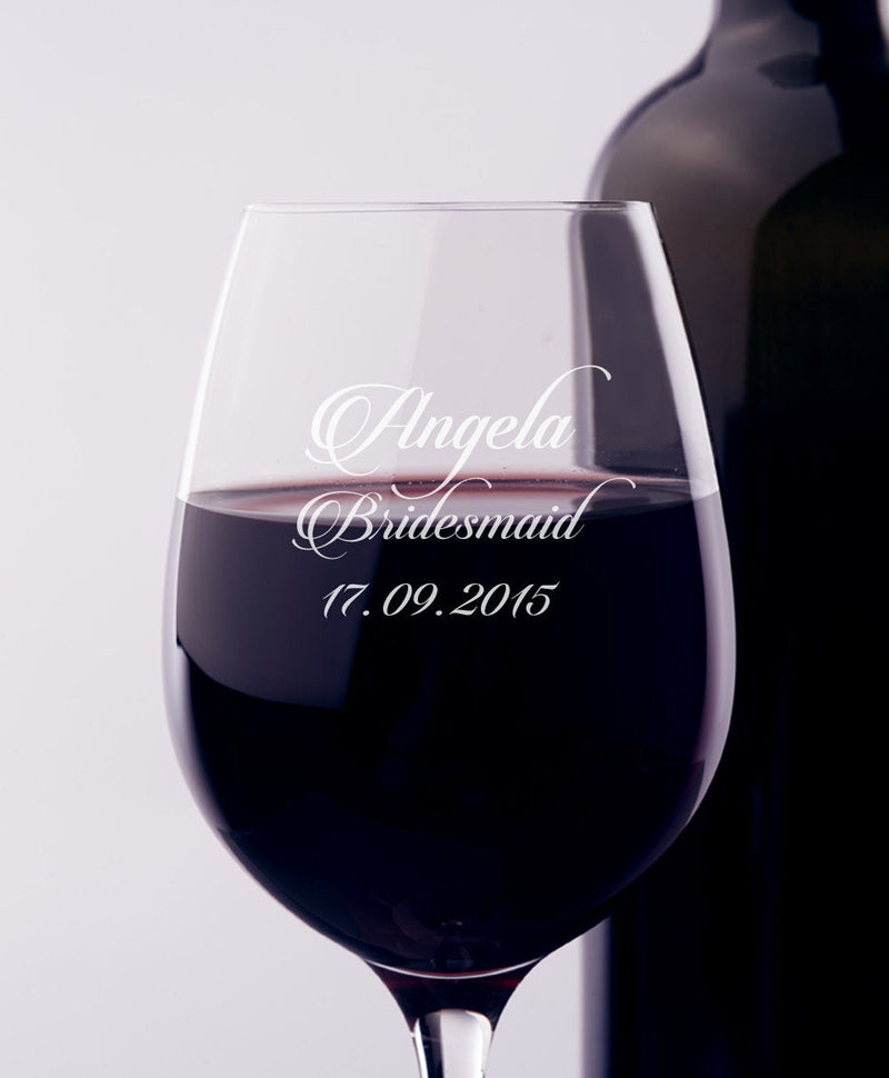 Engraved Wine Glass - 18 oz