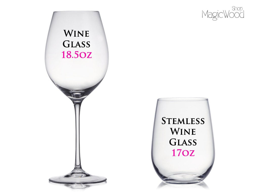 Engraved Wine Glass - 18 oz